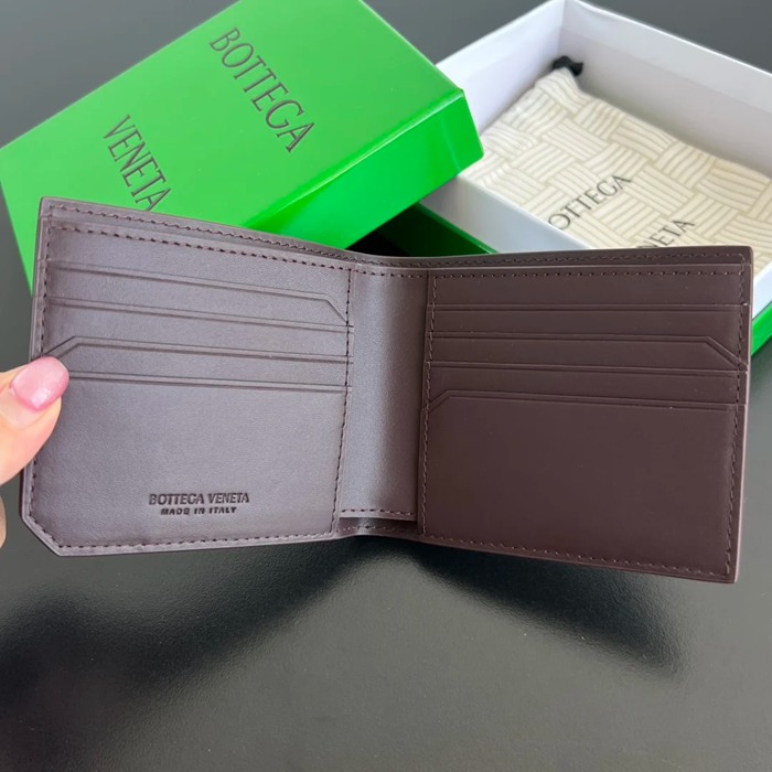 BOTTEGA VENETA BV 796966 ピッコロ 二つ折り財布 細編み小牛皮 9.5x11x0.5cm サイズ:9.5x11x0.5cm