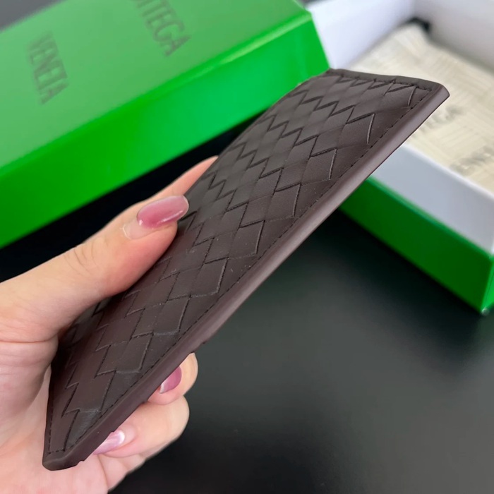 BOTTEGA VENETA BV 805827 縦型カードケース 細編み小牛皮 12x7x0.5cm サイズ:12x7x0.5cm