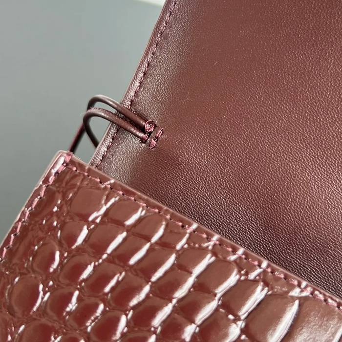 BOTTEGA VENETA BV 741511 クラッチバッグ ワニ紋羊革 31x13cm サイズ:31x13cm