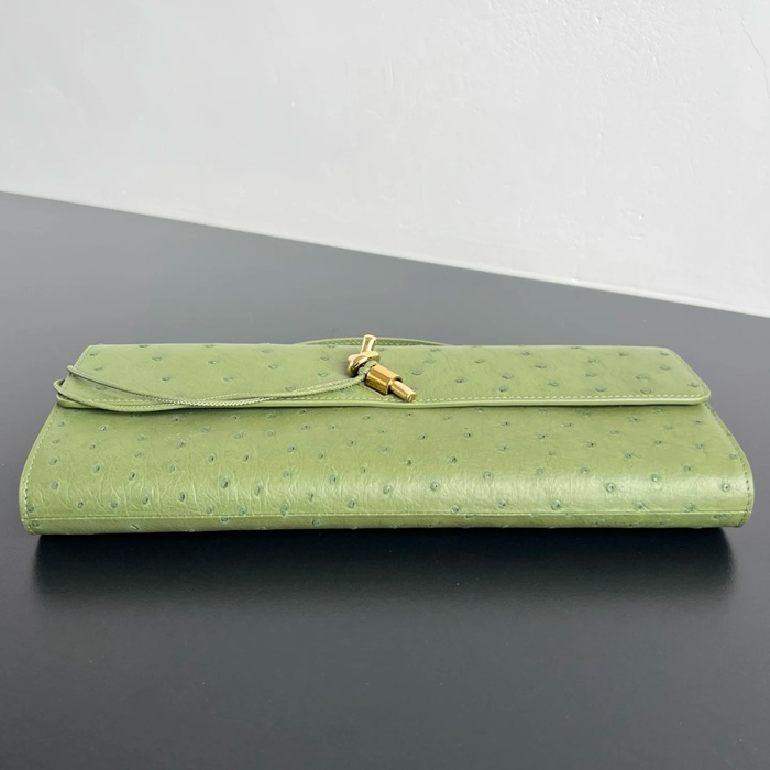 BOTTEGA VENETA BV 805241 アンディアーモ クラッチバッグ ダチョウ革 31x13cm サイズ:31x13cm
