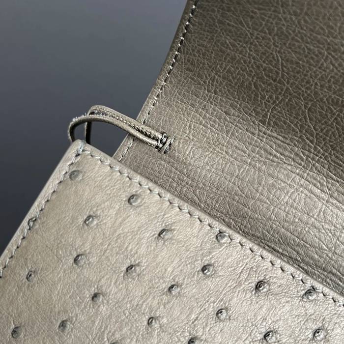 BOTTEGA VENETA BV 805241 アンディアーモ クラッチバッグ ダチョウ革 31x13cm サイズ:31x13cm