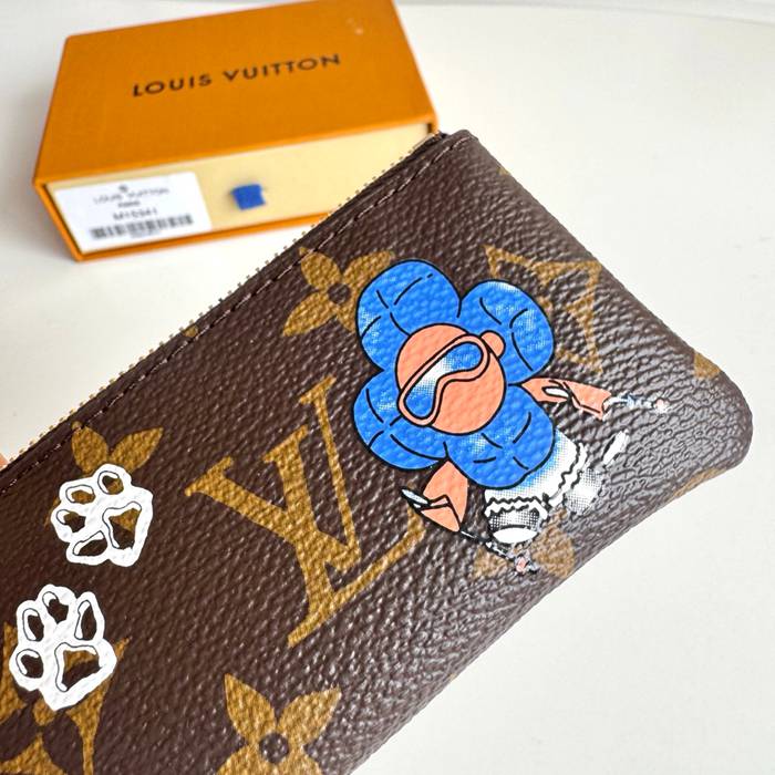 LOUIS VUITTON M15341 キーゼロ財布 ヴィヴィエンヌ サイズ:12x7x1.5cm