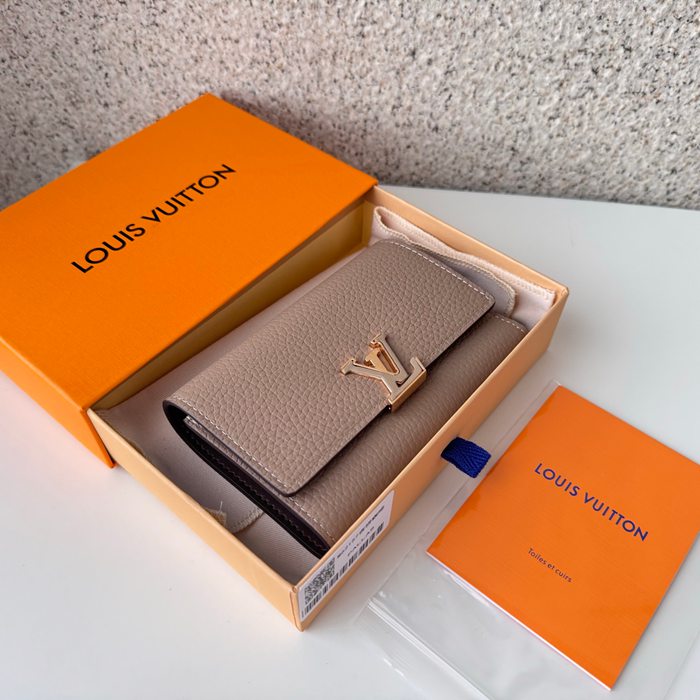 LOUIS VUITTON M62157 カピシーヌコンパクト長財布 トーリヨン ベージュ サイズ:13.5x9cm