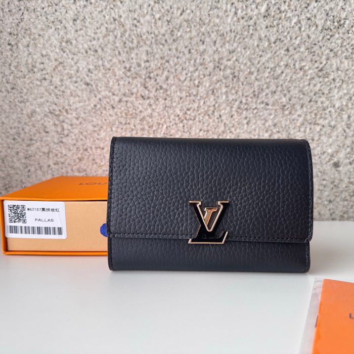 LOUIS VUITTON M62157 カピシーヌコンパクト長財布 トーリヨン ブラック サイズ:13.5x9cm LOUIS VUITTON M62157 カピシーヌコンパクト長財布 トーリヨン ブラック サイズ:13.5x9cm