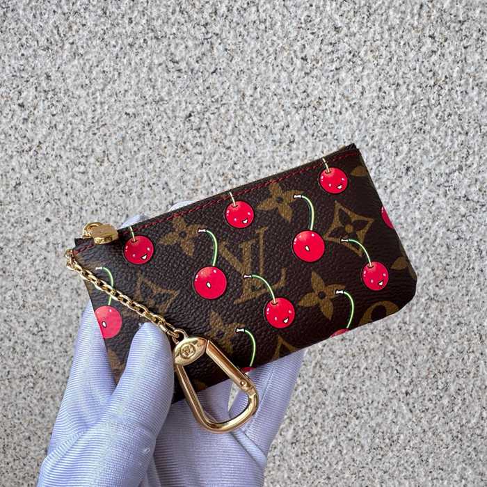 LOUIS VUITTON M95042 カードケース さくらんぼ柄 村上隆コラボ サイズ:12x6cm