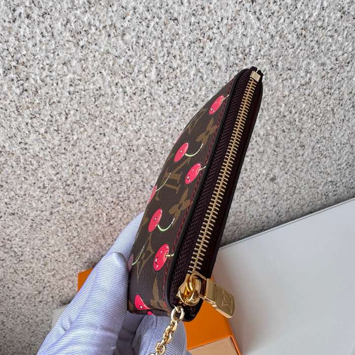 LOUIS VUITTON M95042 カードケース さくらんぼ柄 村上隆コラボ サイズ:12x6cm