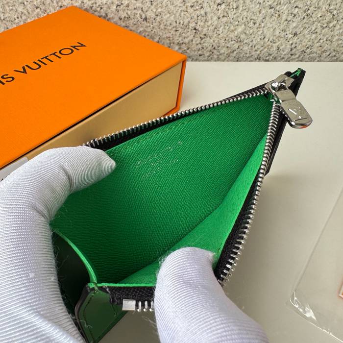 LOUIS VUITTON M25844 コインカードケース モノグラムエクリプス×グリーン サイズ:8x14.5cm