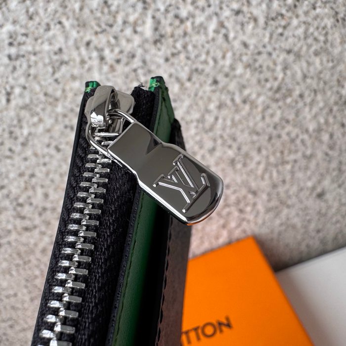 LOUIS VUITTON M25844 コインカードケース モノグラムエクリプス×グリーン サイズ:8x14.5cm
