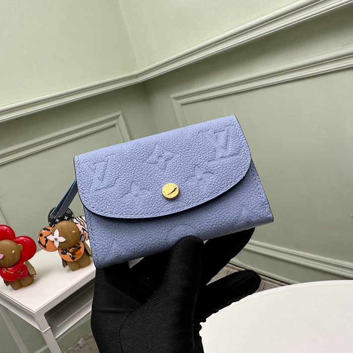 LOUIS VUITTON M83231 ロザリーゼロ財布 モノグラムアンプラント ブルー サイズ:11x8x2.5cm