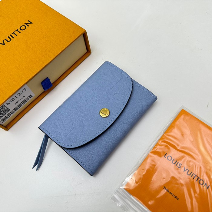 LOUIS VUITTON M83231 ロザリーゼロ財布 モノグラムアンプラント ブルー サイズ:11x8x2.5cm