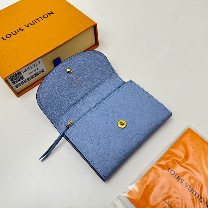 LOUIS VUITTON M83231 ロザリーゼロ財布 モノグラムアンプラント ブルー サイズ:11x8x2.5cm