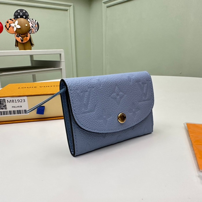 LOUIS VUITTON M83231 ロザリーゼロ財布 モノグラムアンプラント ブルー サイズ:11x8x2.5cm