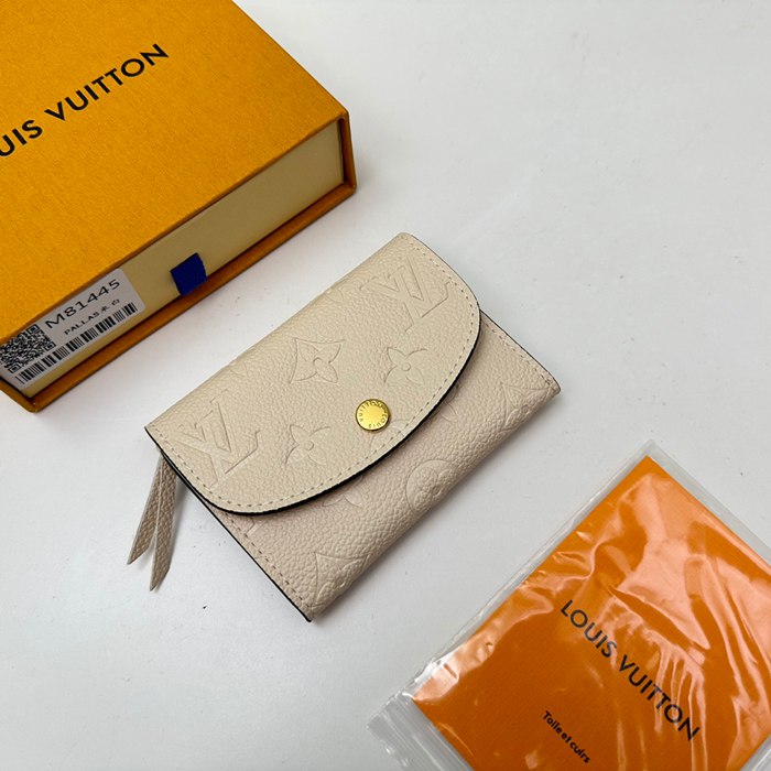 LOUIS VUITTON M81445 ロザリーゼロ財布 モノグラムアンプラント アイボリー サイズ:11x8x2.5cm