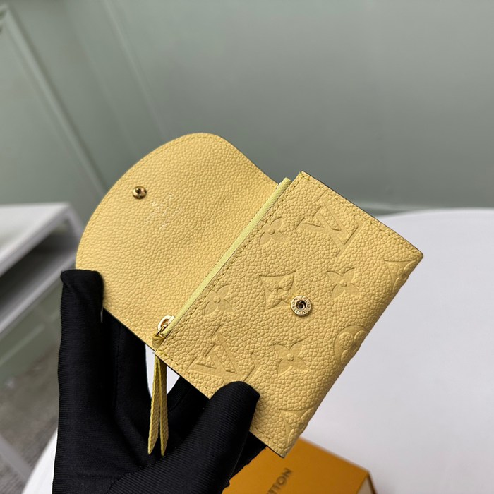 LOUIS VUITTON M81974 ロザリーゼロ財布 モノグラムアンプラント イエロー サイズ:11x8x2.5cm