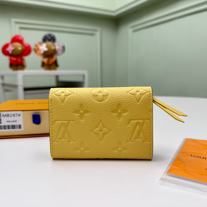 LOUIS VUITTON M81974 ロザリーゼロ財布 モノグラムアンプラント イエロー サイズ:11x8x2.5cm