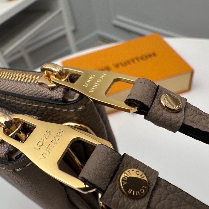 LOUIS VUITTON M80787 ダブルジップポシェット モノグラムアンプラント ベージュ サイズ:20x12.5cm