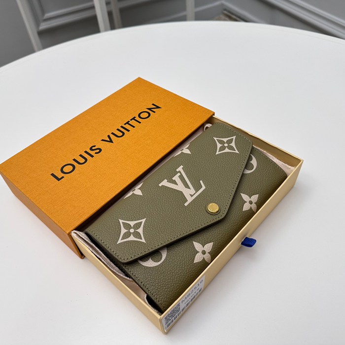 LOUIS VUITTON M82516 サラ長財布 モノグラムアンプラント グリーン サイズ:19x10.5cm