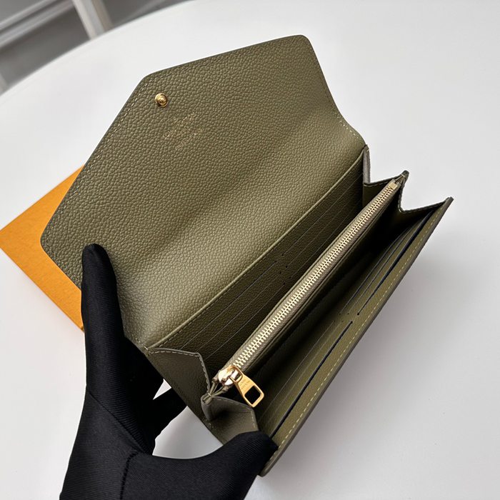 LOUIS VUITTON M82516 サラ長財布 モノグラムアンプラント グリーン サイズ:19x10.5cm