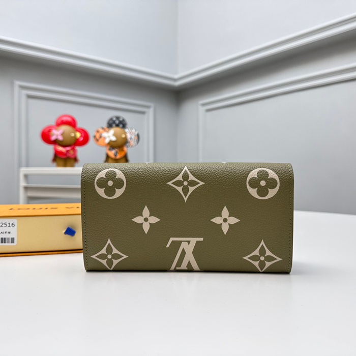 LOUIS VUITTON M82516 サラ長財布 モノグラムアンプラント グリーン サイズ:19x10.5cm