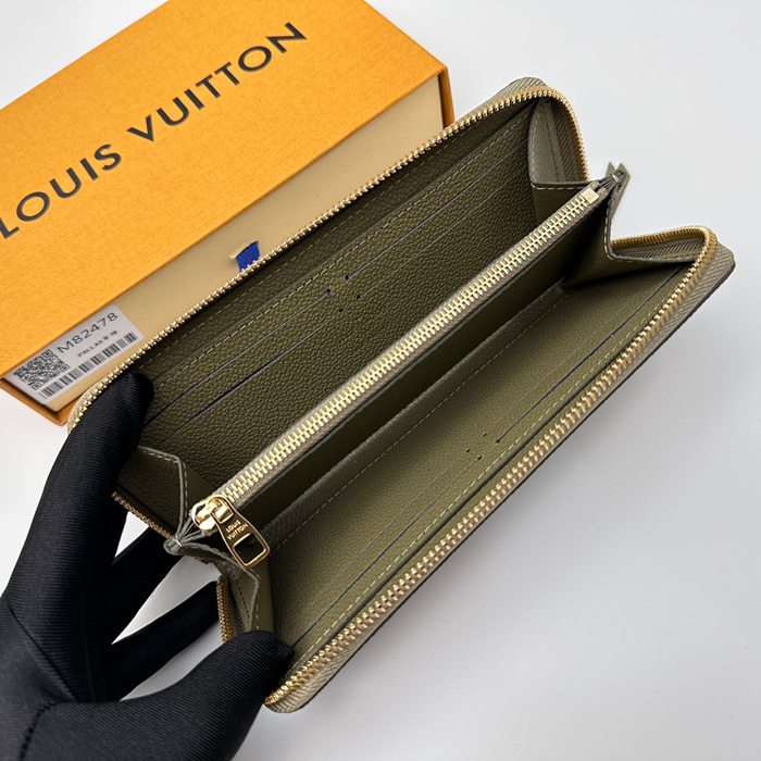 LOUIS VUITTON M82478 クレマンス長財布 モノグラムアンプラント グリーン サイズ:20x9cm