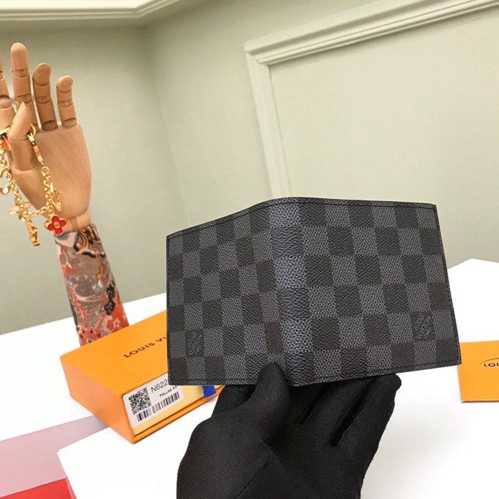 LOUIS VUITTON N63336 マルコ長財布 ダミエグラファイト サイズ:10.5x10.5cm
