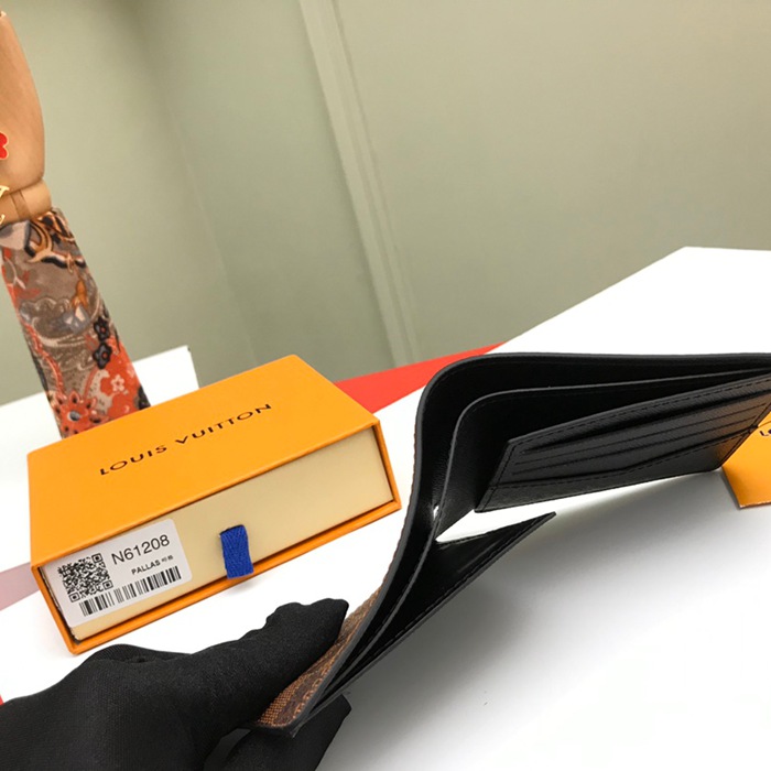 LOUIS VUITTON N61208 スレンダー長財布 ダミエエベン サイズ:11.9x9cm