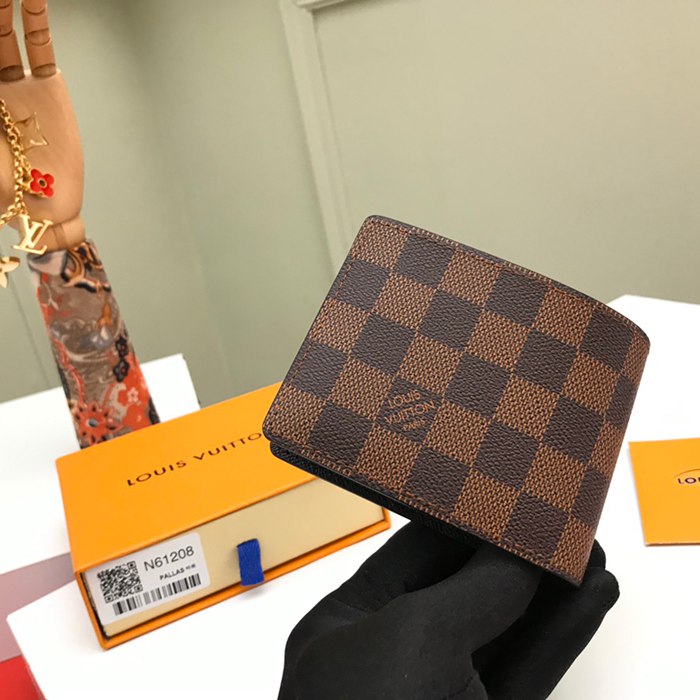 LOUIS VUITTON N61208 スレンダー長財布 ダミエエベン サイズ:11.9x9cm