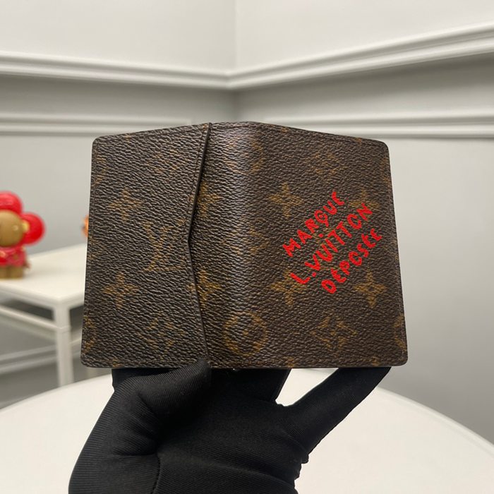 LOUIS VUITTON M11631 ポケットオーガナイザー モノグラムダスト サイズ:7.5x11.1cm