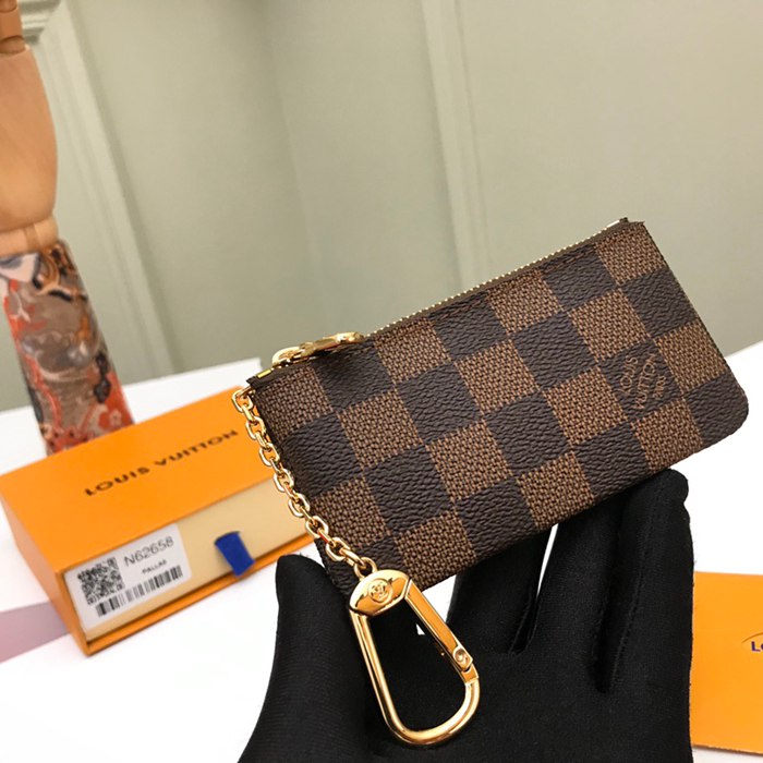 LOUIS VUITTON N62658 コインキーケース ダミエエベン サイズ:12x7cm