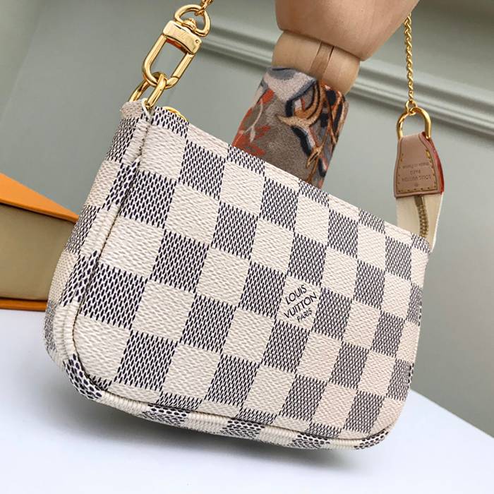 LOUIS VUITTON N58010 アクセサリーポーチ ダミエアズール サイズ:15.5x10.5cm