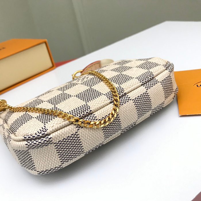 LOUIS VUITTON N58010 アクセサリーポーチ ダミエアズール サイズ:15.5x10.5cm