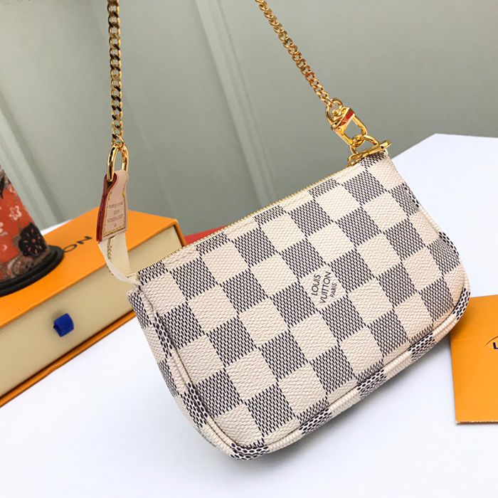 LOUIS VUITTON N58010 アクセサリーポーチ ダミエアズール サイズ:15.5x10.5cm
