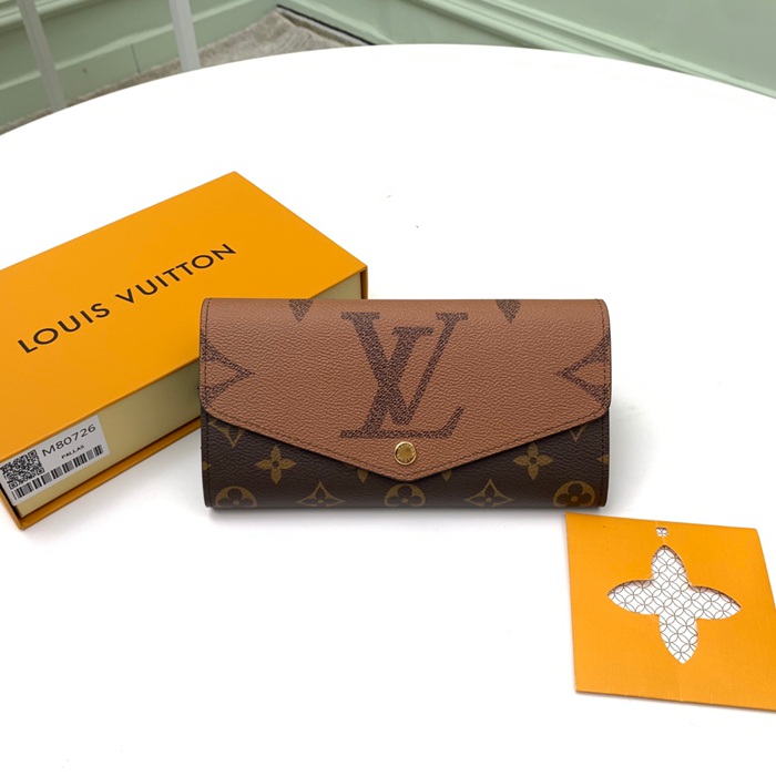 LOUIS VUITTON M80726 サラ長財布 モノグラムジャイアント サイズ:19x10.5cm