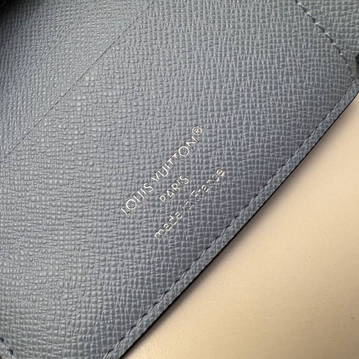 LOUIS VUITTON M14111 マルチプル短財布 タイガ×モノグラムエクリプス ブルー サイズ:11.5x9x1.5cm