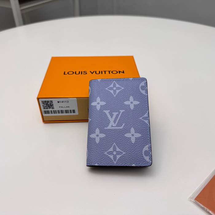 LOUIS VUITTON M14112 ポケットオーガナイザー モノグラム×タイガ ブルー サイズ:8x11cm