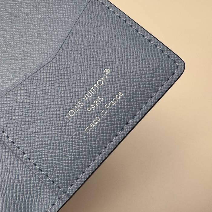 LOUIS VUITTON M14112 ポケットオーガナイザー モノグラム×タイガ ブルー サイズ:8x11cm
