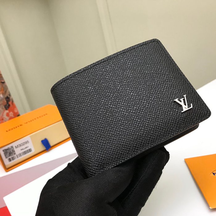 LOUIS VUITTON M30295 マルチプル短財布 タイガ ブラック サイズ:11.5x9x1.5cm