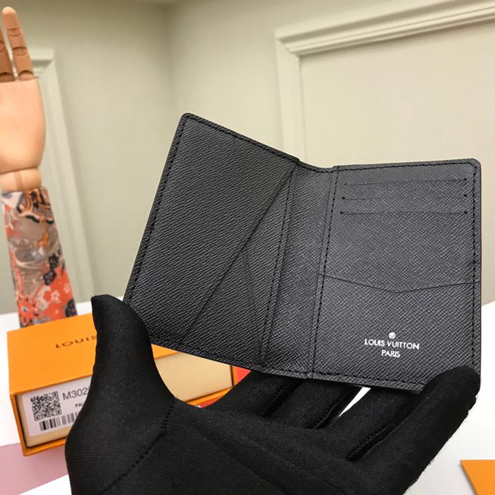 LOUIS VUITTON M30293 ポケットオーガナイザー タイガ ブラック サイズ:8x11cm