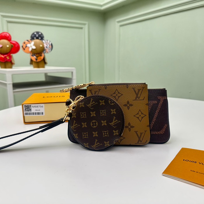 LOUIS VUITTON M68756 トリオクラッチバッグ モノグラム サイズ:19.5x11.5cm