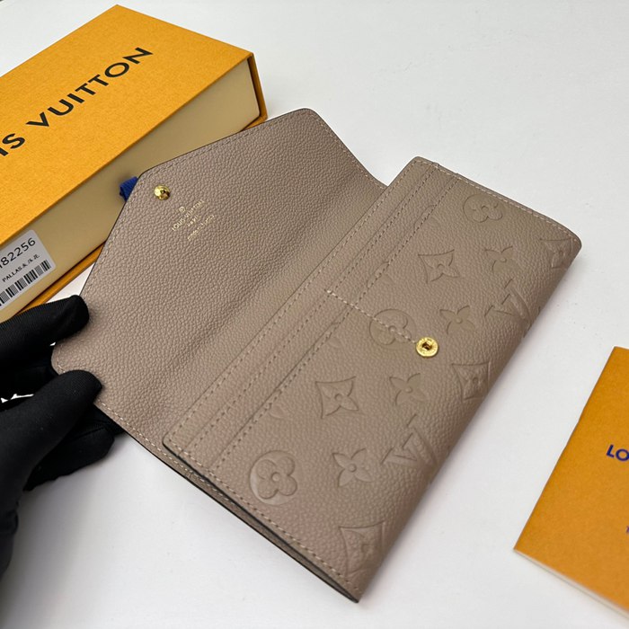 LOUIS VUITTON M82256 サラ長財布 モノグラムアンプラント ベージュ サイズ:19x10.5cm
