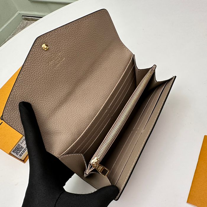 LOUIS VUITTON M82256 サラ長財布 モノグラムアンプラント ベージュ サイズ:19x10.5cm