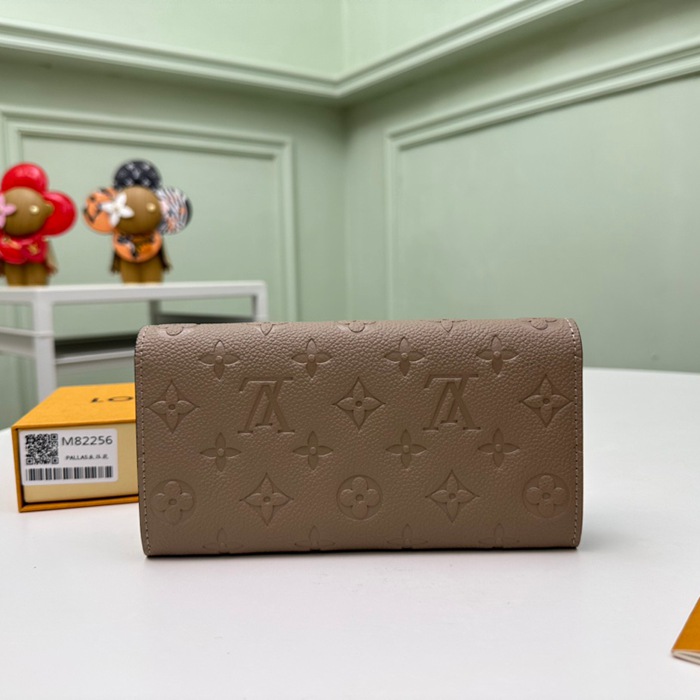 LOUIS VUITTON M82256 サラ長財布 モノグラムアンプラント ベージュ サイズ:19x10.5cm