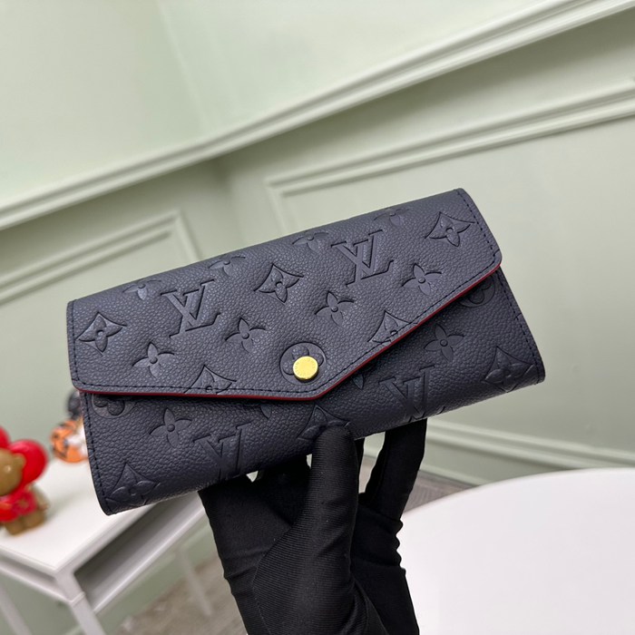 LOUIS VUITTON M82258 サラ長財布 モノグラムアンプラント ブルー サイズ:19x10.5cm