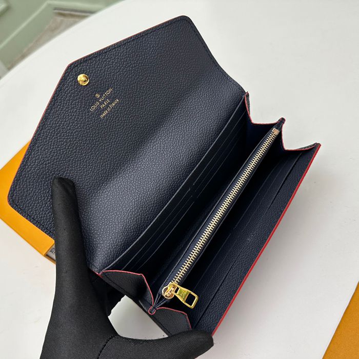 LOUIS VUITTON M82258 サラ長財布 モノグラムアンプラント ブルー サイズ:19x10.5cm