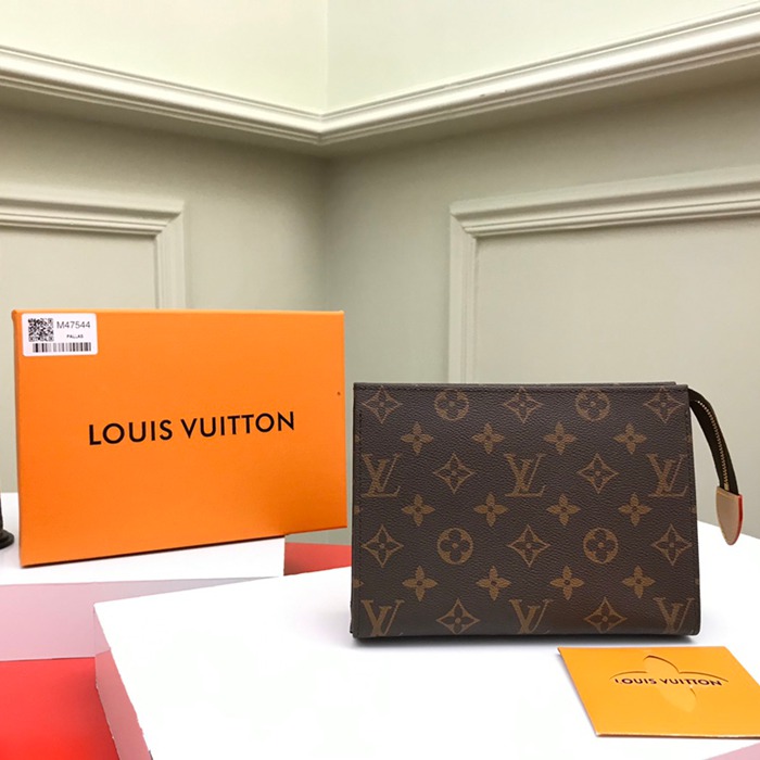 LOUIS VUITTON M47544 コスメポーチ 中 モノグラム サイズ:19x15cm