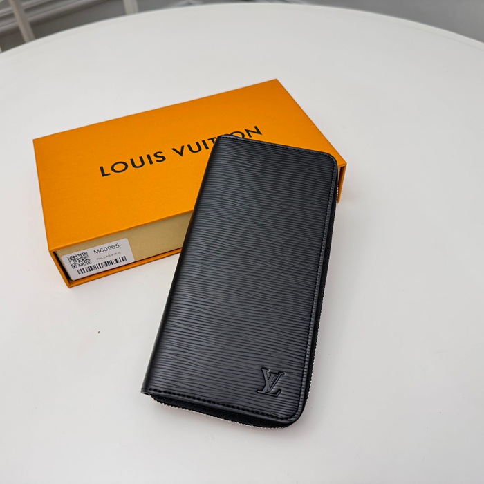 LOUIS VUITTON M60965 メンズ縦型ジッピー長財布 エピ サイズ:19x10cm