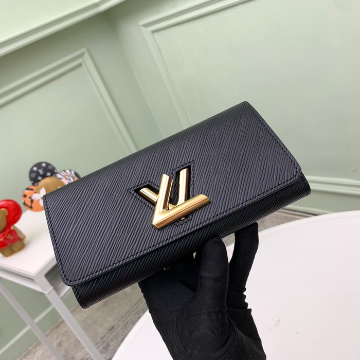LOUIS VUITTON M80690 ツイスト長財布 エピ ブラック サイズ:19x10.5x2.5cm