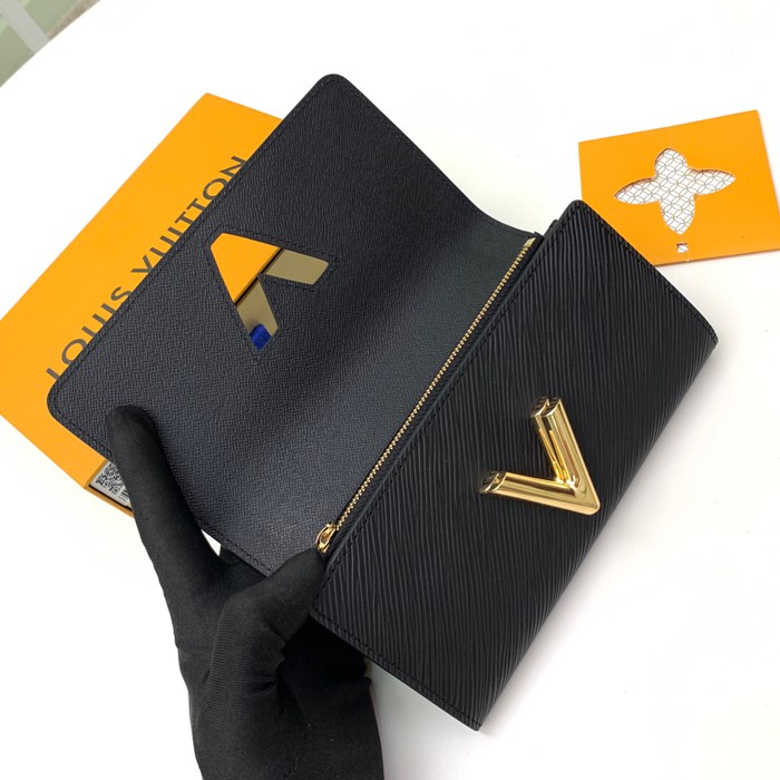LOUIS VUITTON M80690 ツイスト長財布 エピ ブラック サイズ:19x10.5x2.5cm