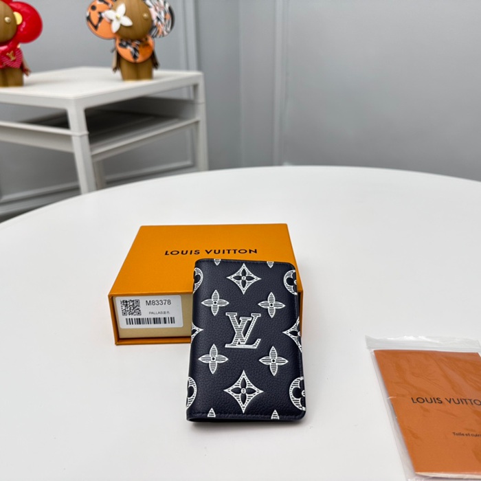 LOUIS VUITTON M83378 ポケットオーガナイザー モノグラムシャドウ ブルー サイズ:7.5x11.1cm