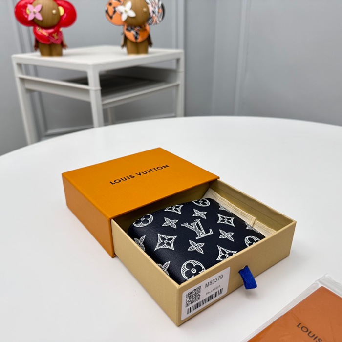 LOUIS VUITTON M83379 マルチプル短財布 モノグラムシャドウ ブルー サイズ:11.5x9x1.5cm
